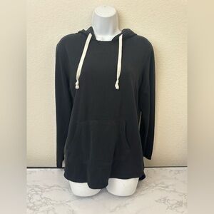 SO Kohls Women's Hoodie Sz L Sweatshirt Lounge Life Pullover Black Drawstring​
